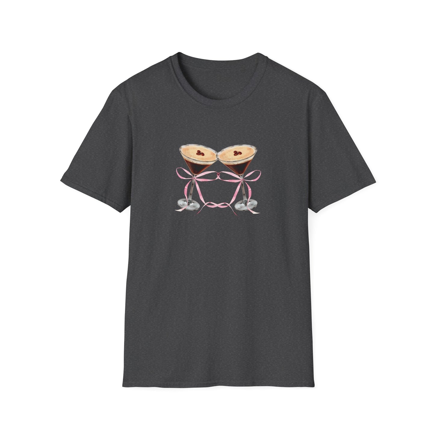Espresso martinis Pink coquette bows Tini time T-Shirt