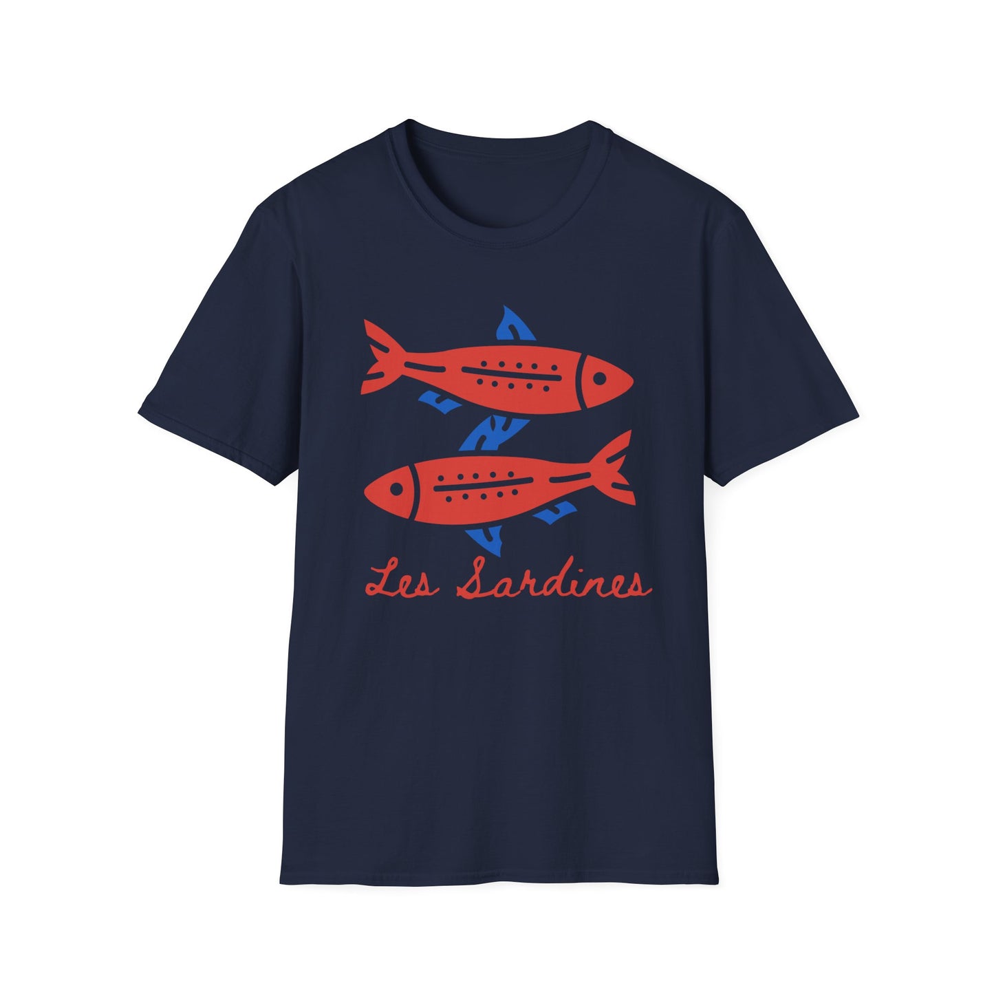 Les sardines Coastal beach Fisherman Aesthetic T-Shirt