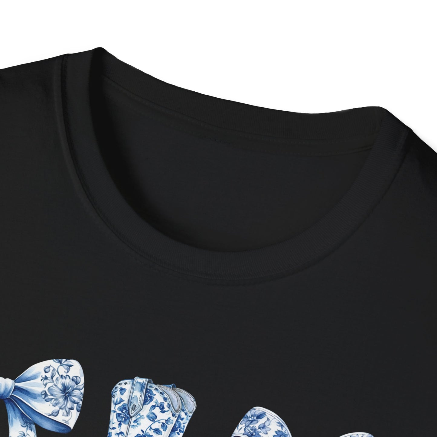 Cowgirl Blue Toile Bows T-Shirt