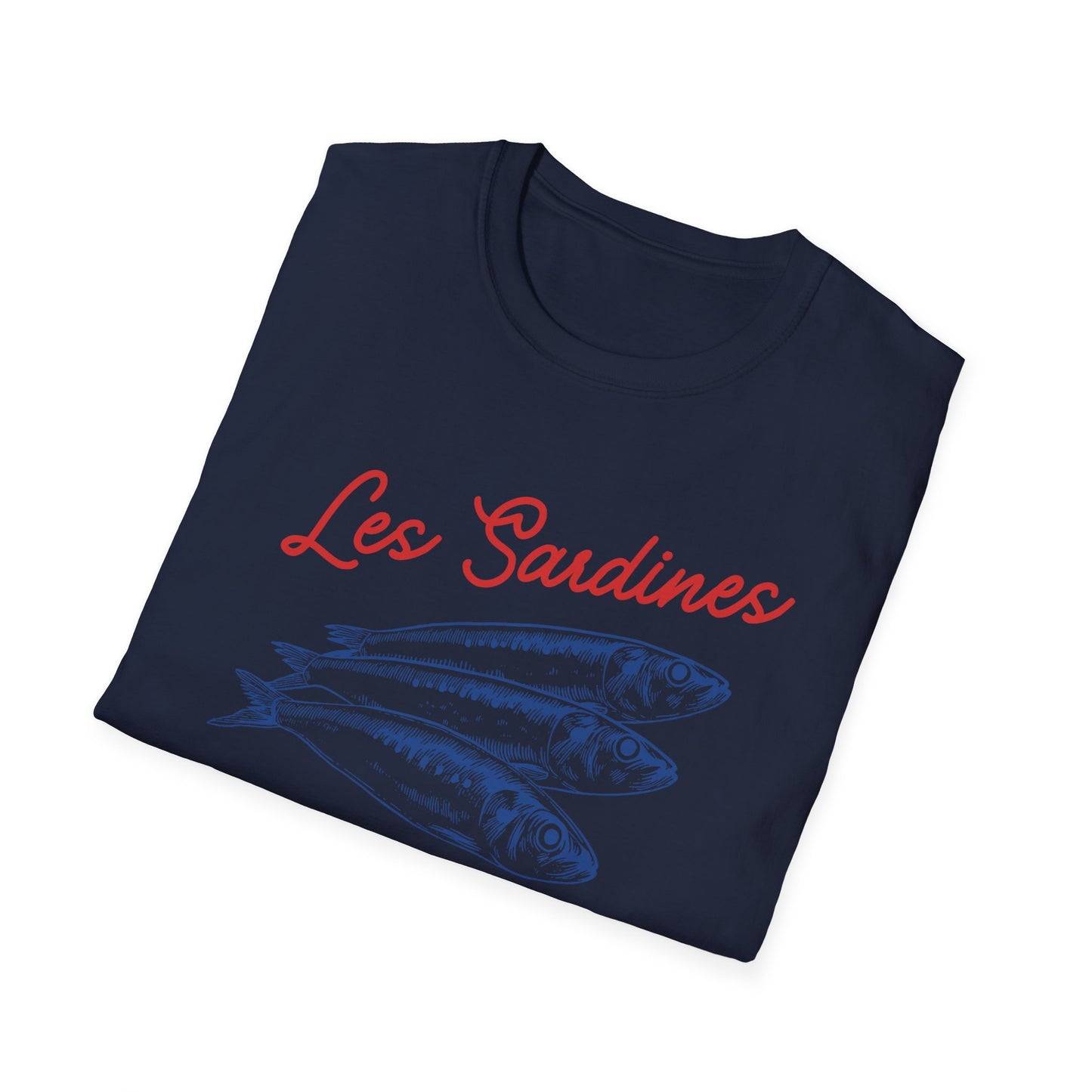 Les sardines Coastal beach Fisherman Aesthetic T-Shirt