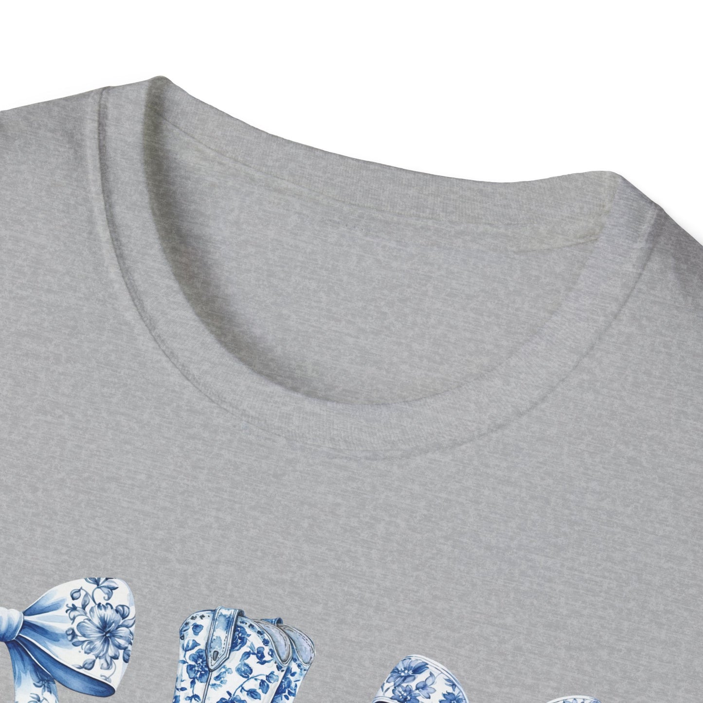 Cowgirl Blue Toile Bows T-Shirt
