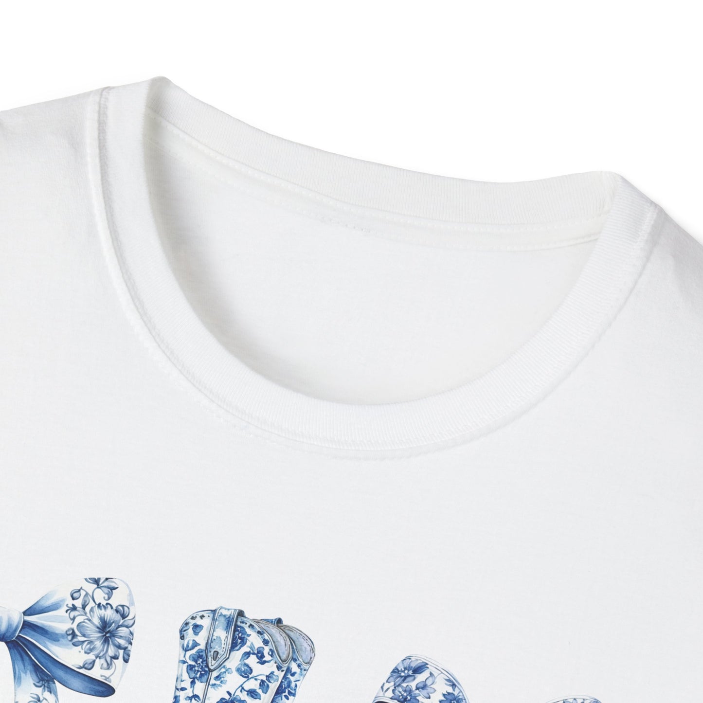 Cowgirl Blue Toile Bows T-Shirt