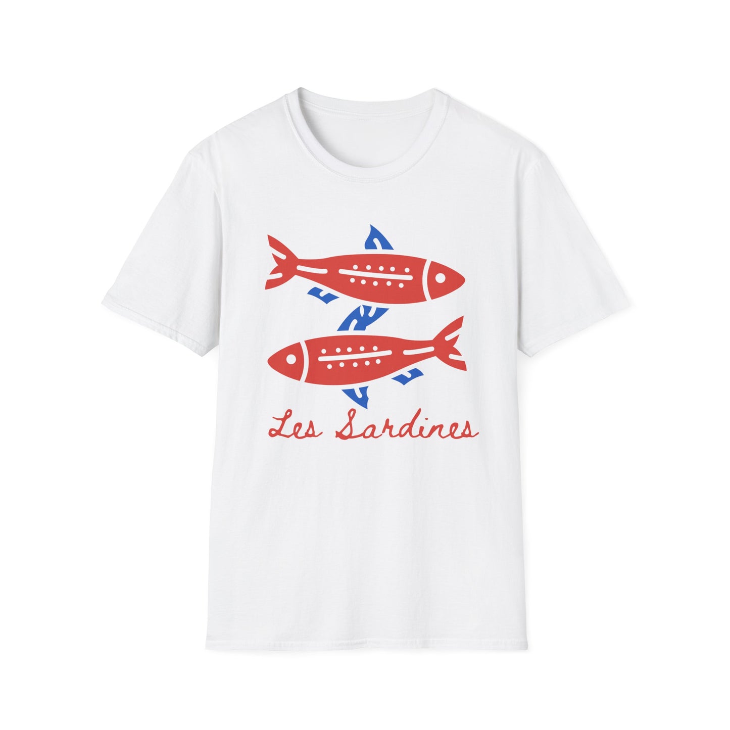Les sardines Coastal beach Fisherman Aesthetic T-Shirt