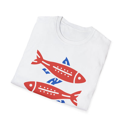 Les sardines Coastal beach Fisherman Aesthetic T-Shirt