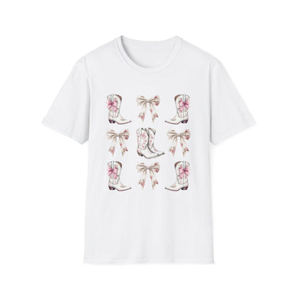 Cowgirl Pink Toile Bows T-Shirt