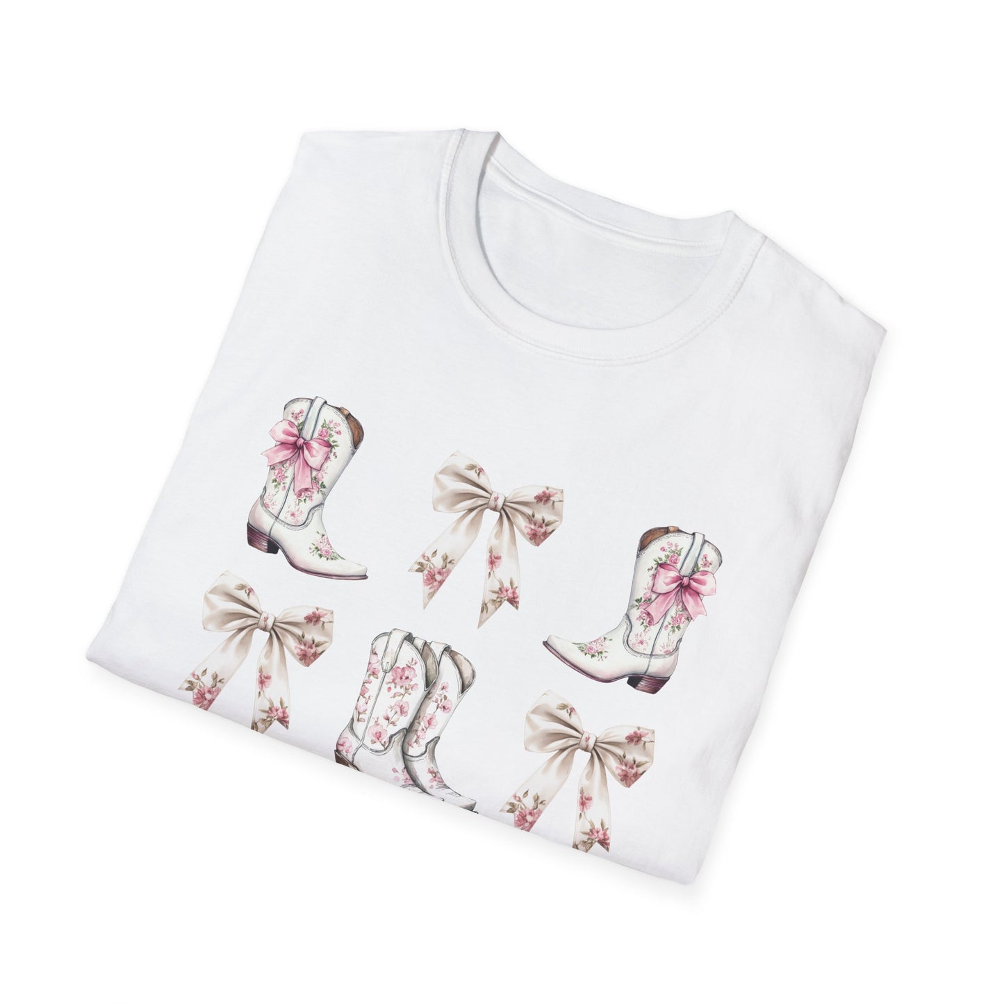 Cowgirl Pink Toile Bows T-Shirt