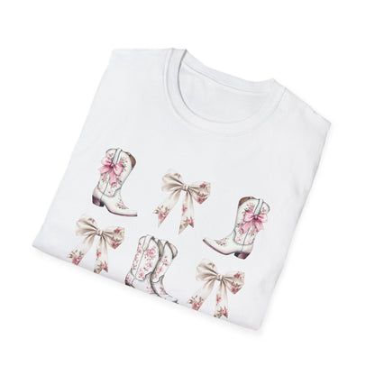 Cowgirl Pink Toile Bows T-Shirt