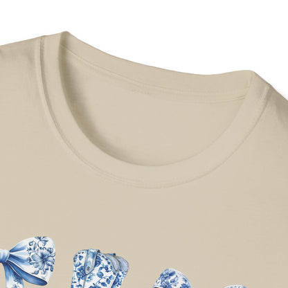 Cowgirl Blue Toile Bows T-Shirt