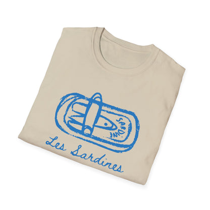 Les sardines Coastal beach Fisherman Aesthetic T-Shirt