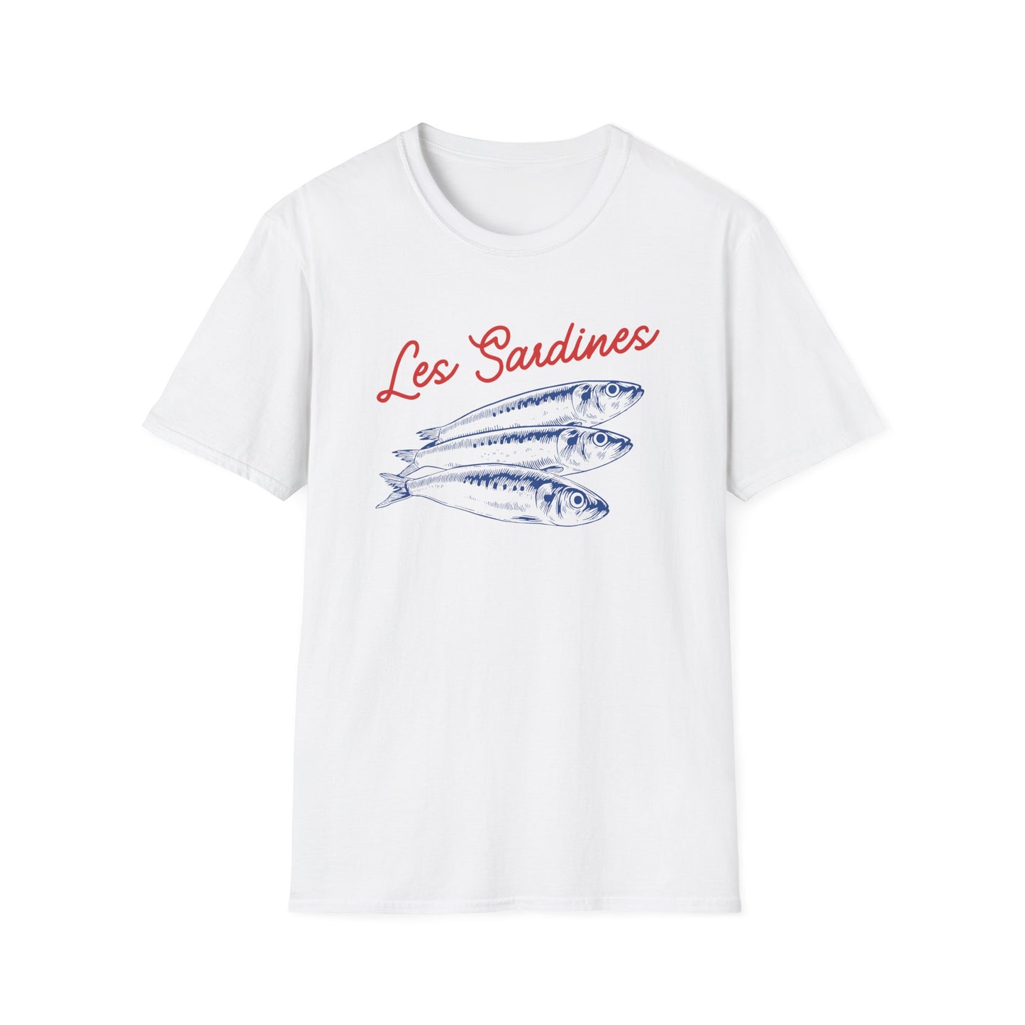 Les sardines Coastal beach Fisherman Aesthetic T-Shirt