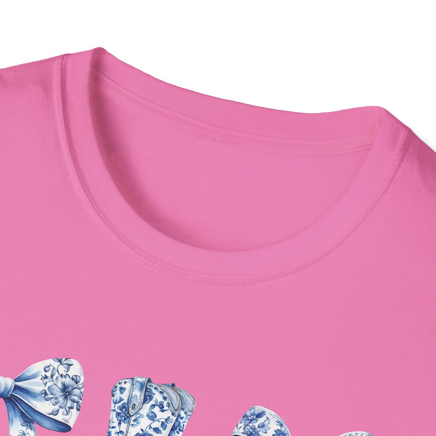 Cowgirl Blue Toile Bows T-Shirt