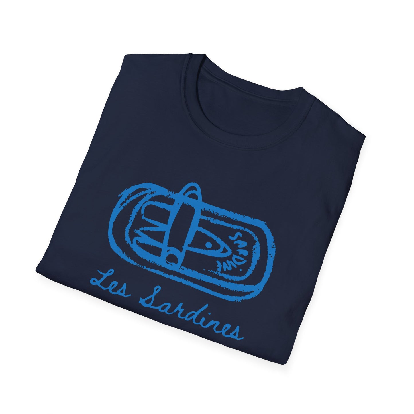 Les sardines Coastal beach Fisherman Aesthetic T-Shirt