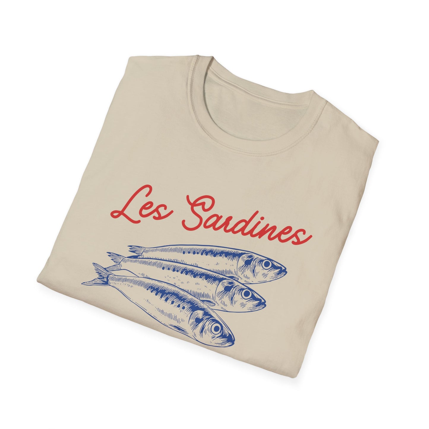 Les sardines Coastal beach Fisherman Aesthetic T-Shirt