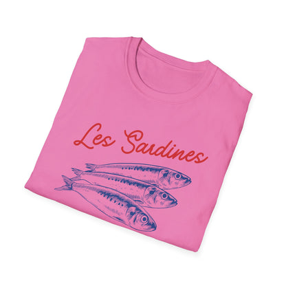 Les sardines Coastal beach Fisherman Aesthetic T-Shirt