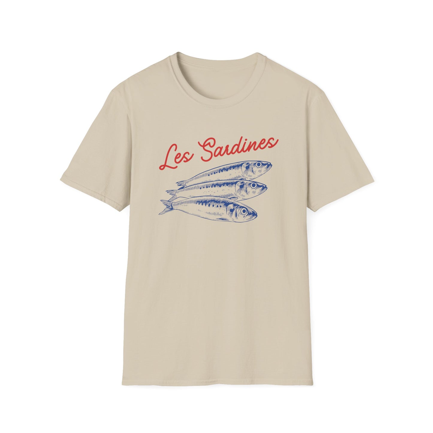 Les sardines Coastal beach Fisherman Aesthetic T-Shirt
