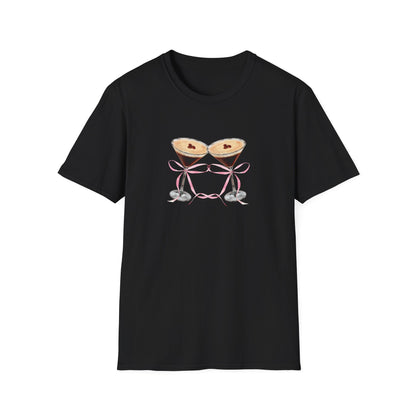 Espresso martinis Pink coquette bows Tini time T-Shirt