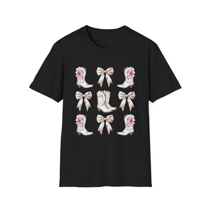 Cowgirl Pink Toile Bows T-Shirt
