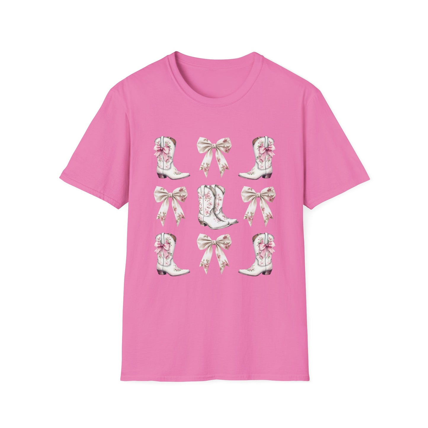 Cowgirl Pink Toile Bows T-Shirt
