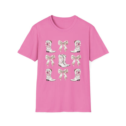 Cowgirl Pink Toile Bows T-Shirt