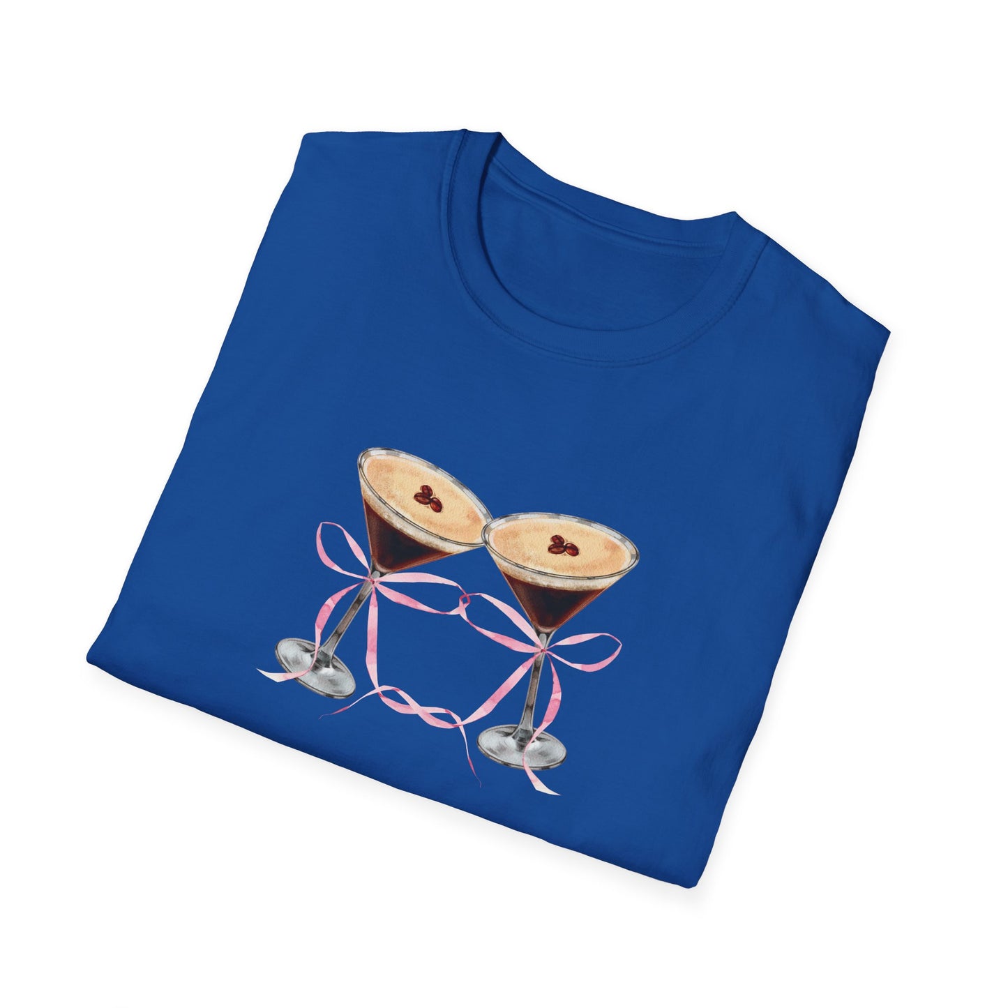 Espresso martinis Pink coquette bows Tini time T-Shirt