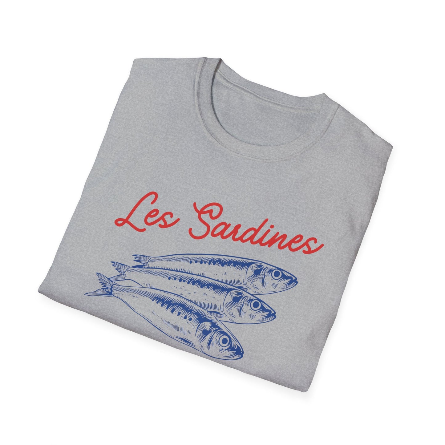 Les sardines Coastal beach Fisherman Aesthetic T-Shirt