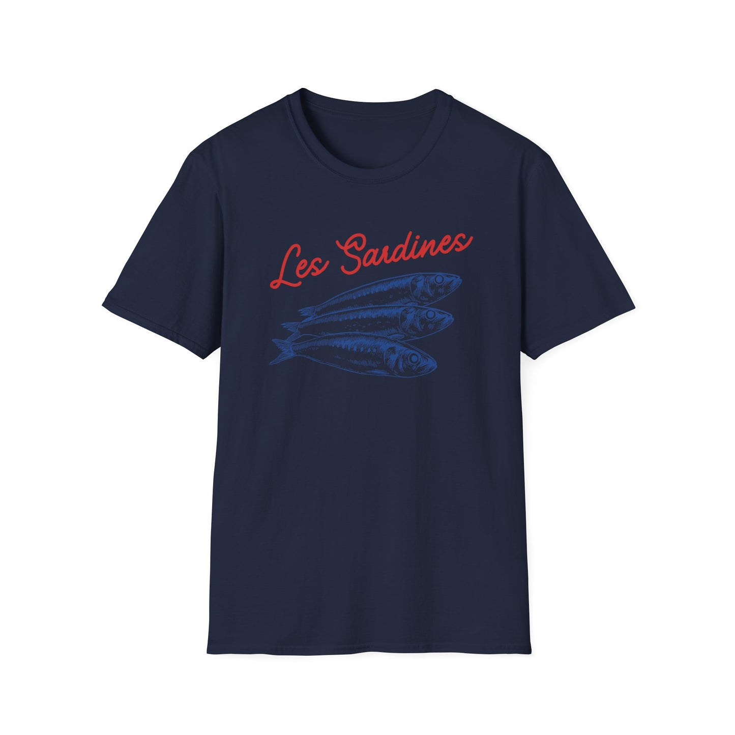 Les sardines Coastal beach Fisherman Aesthetic T-Shirt