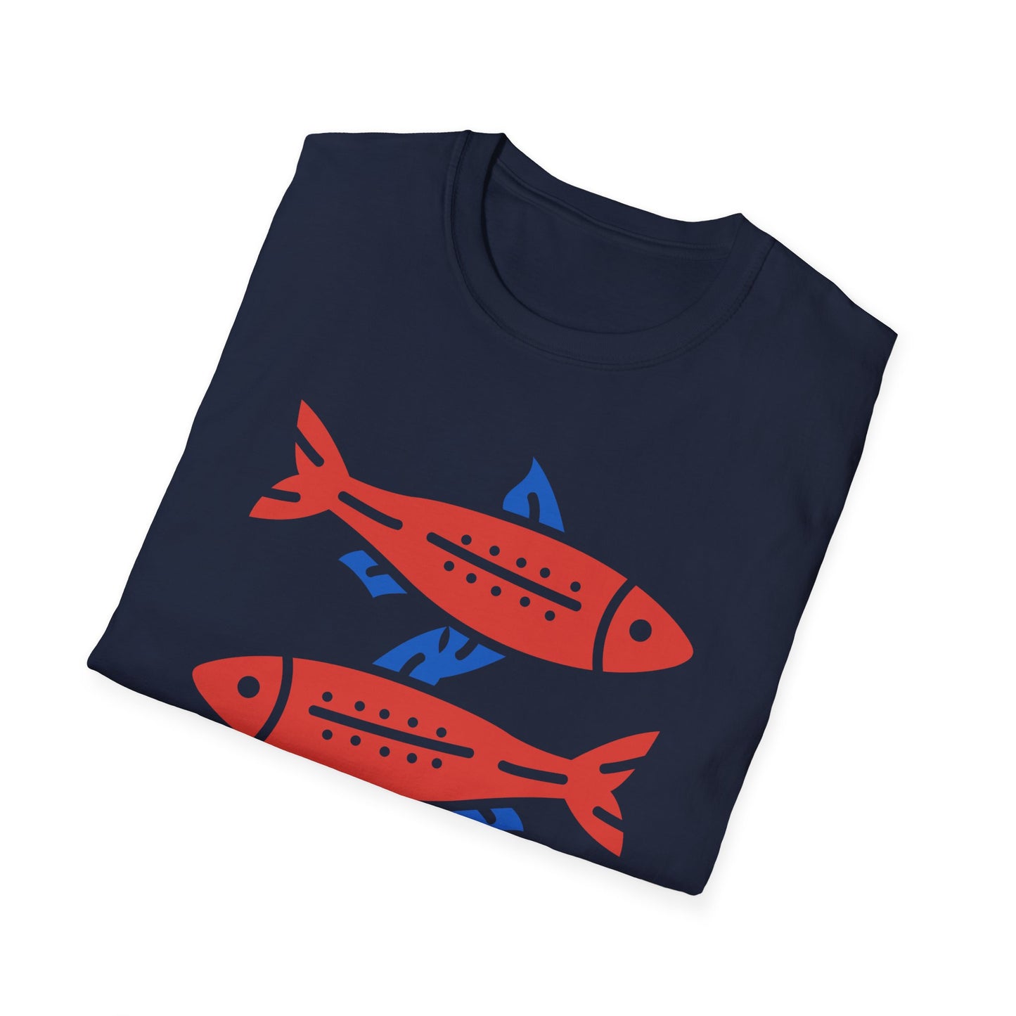 Les sardines Coastal beach Fisherman Aesthetic T-Shirt