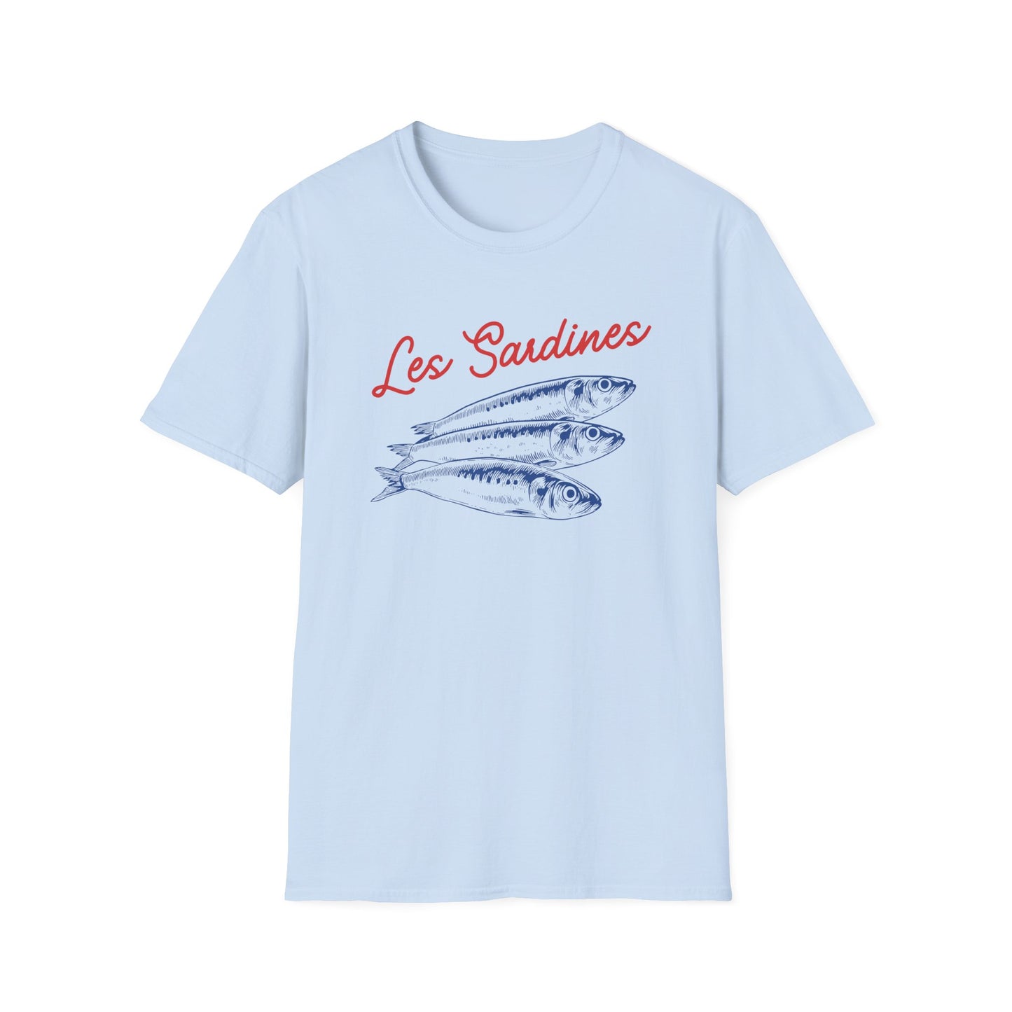 Les sardines Coastal beach Fisherman Aesthetic T-Shirt