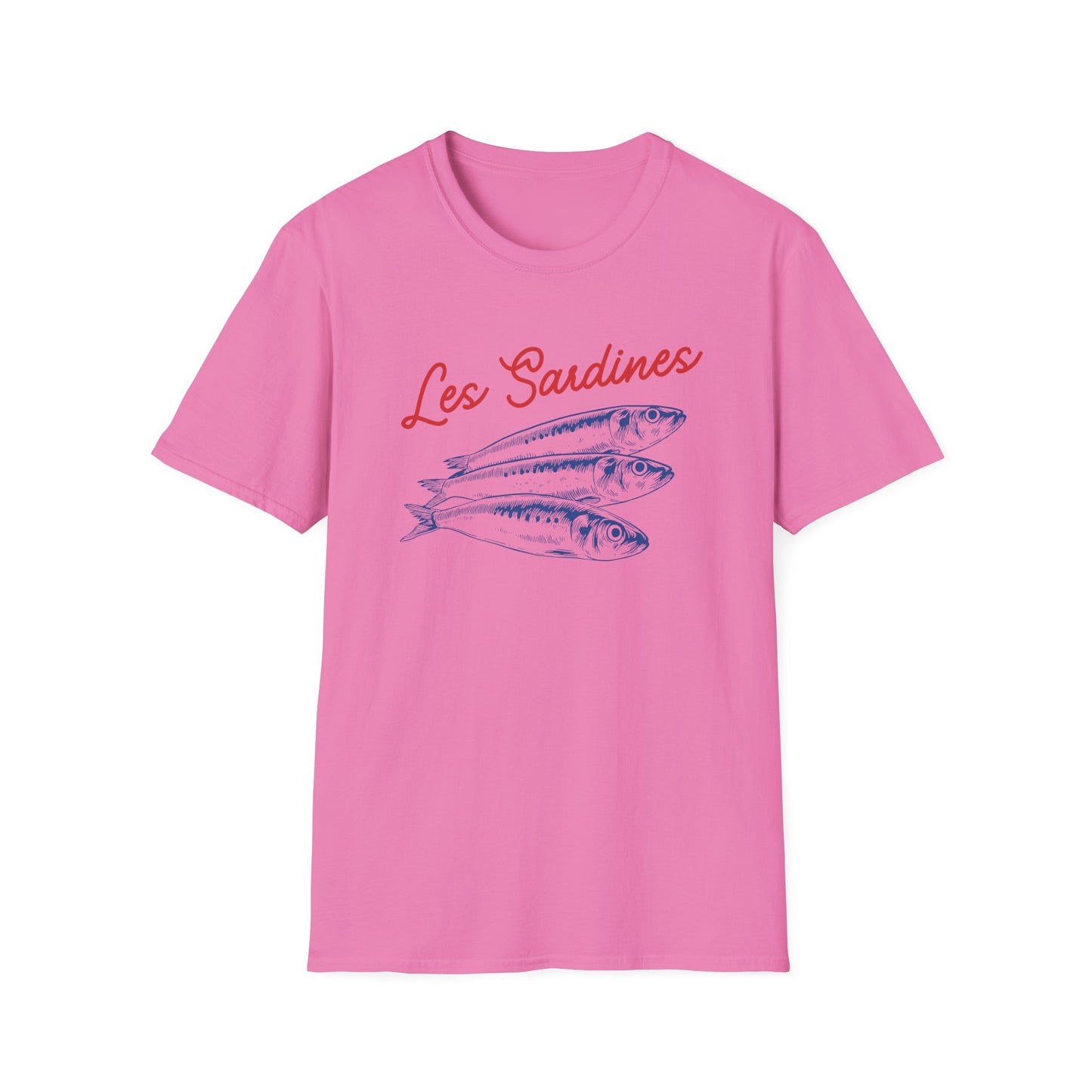 Les sardines Coastal beach Fisherman Aesthetic T-Shirt