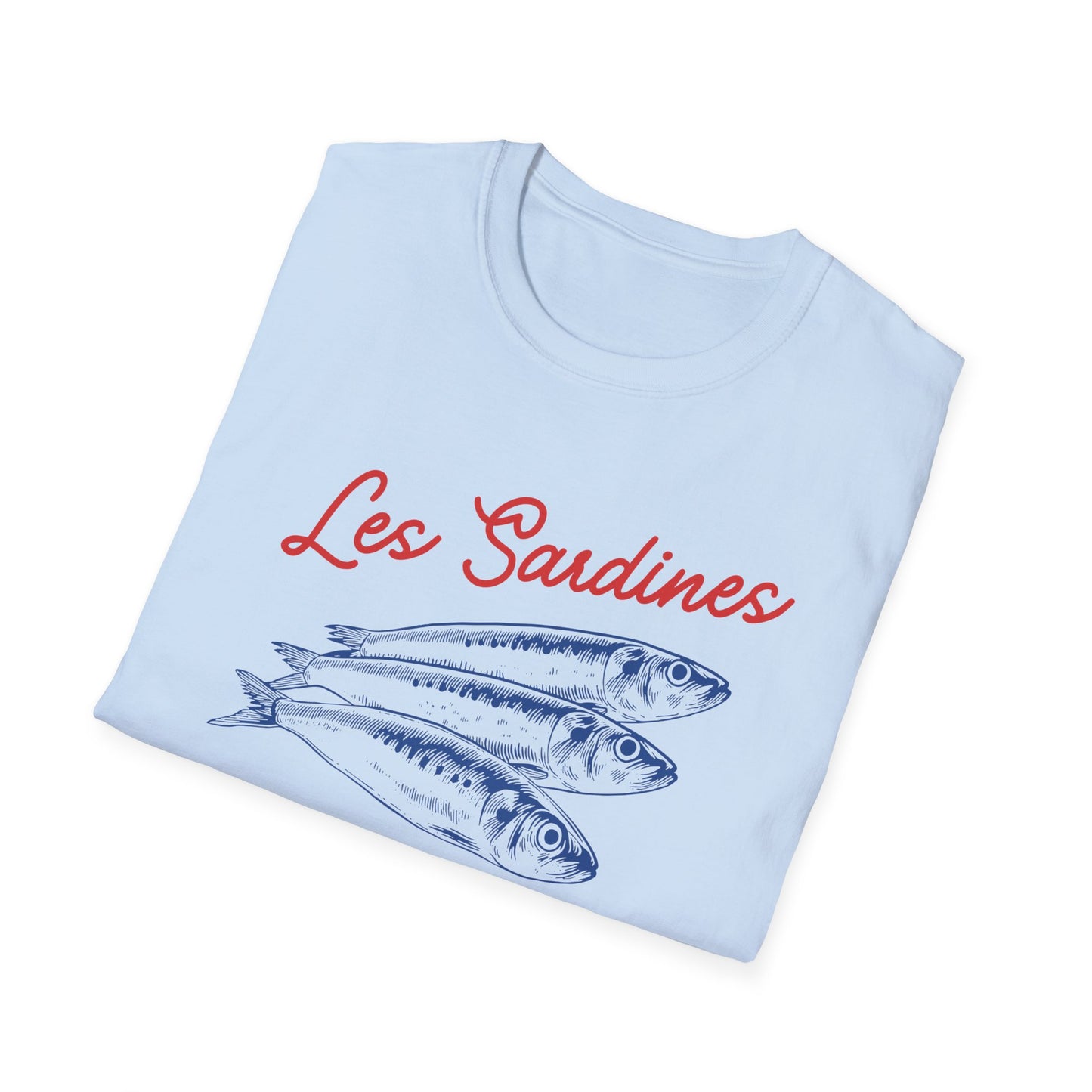 Les sardines Coastal beach Fisherman Aesthetic T-Shirt
