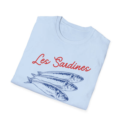 Les sardines Coastal beach Fisherman Aesthetic T-Shirt