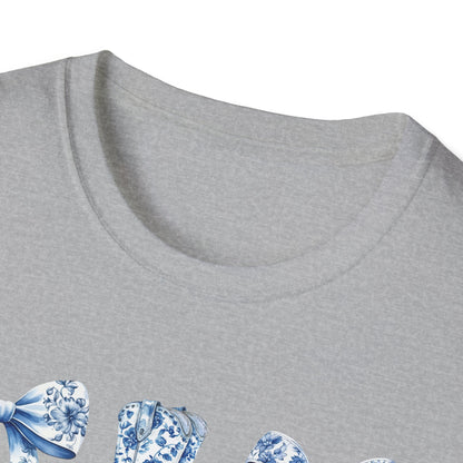 Cowgirl Blue Toile Bows T-Shirt