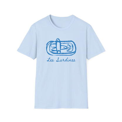 Les sardines Coastal beach Fisherman Aesthetic T-Shirt