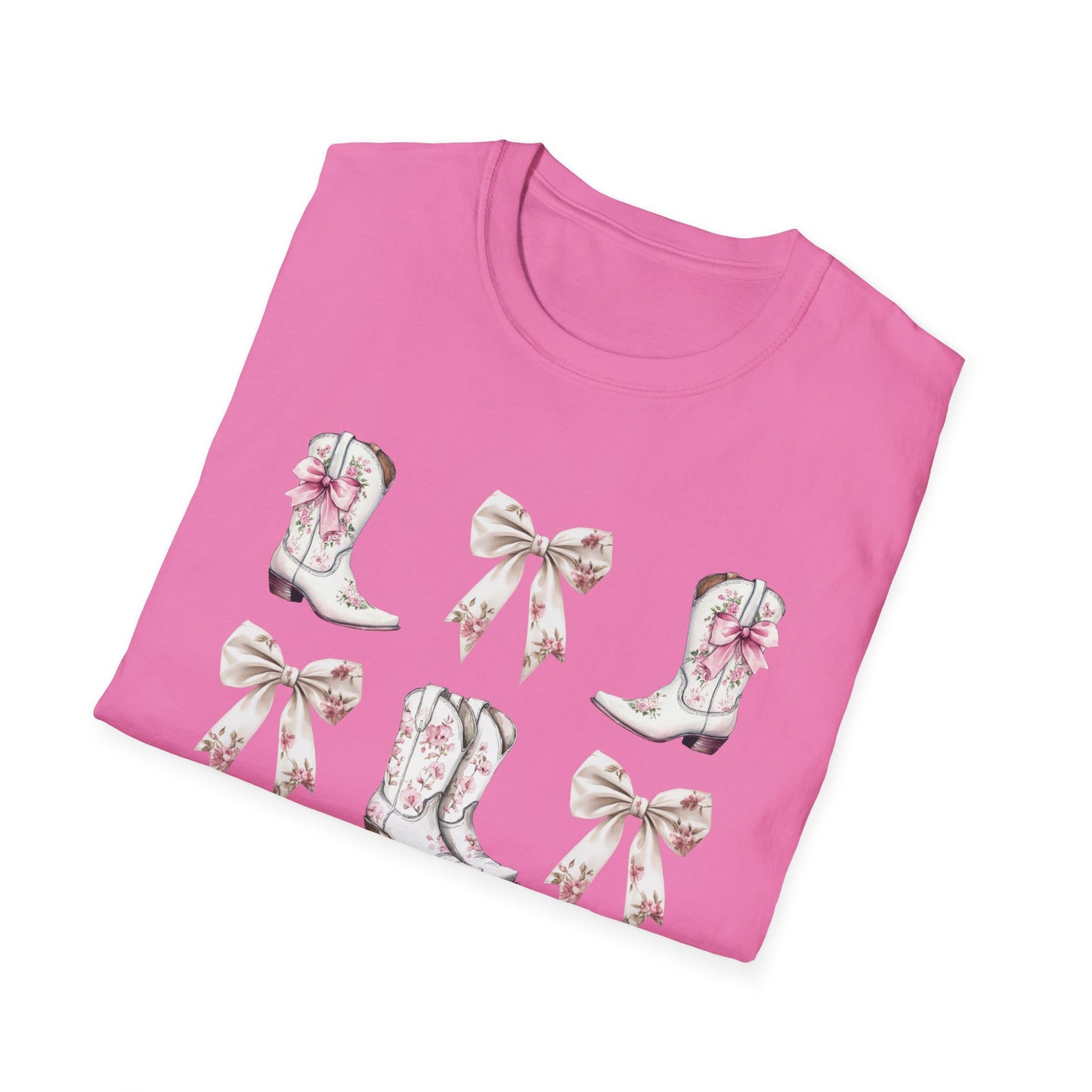 Cowgirl Pink Toile Bows T-Shirt