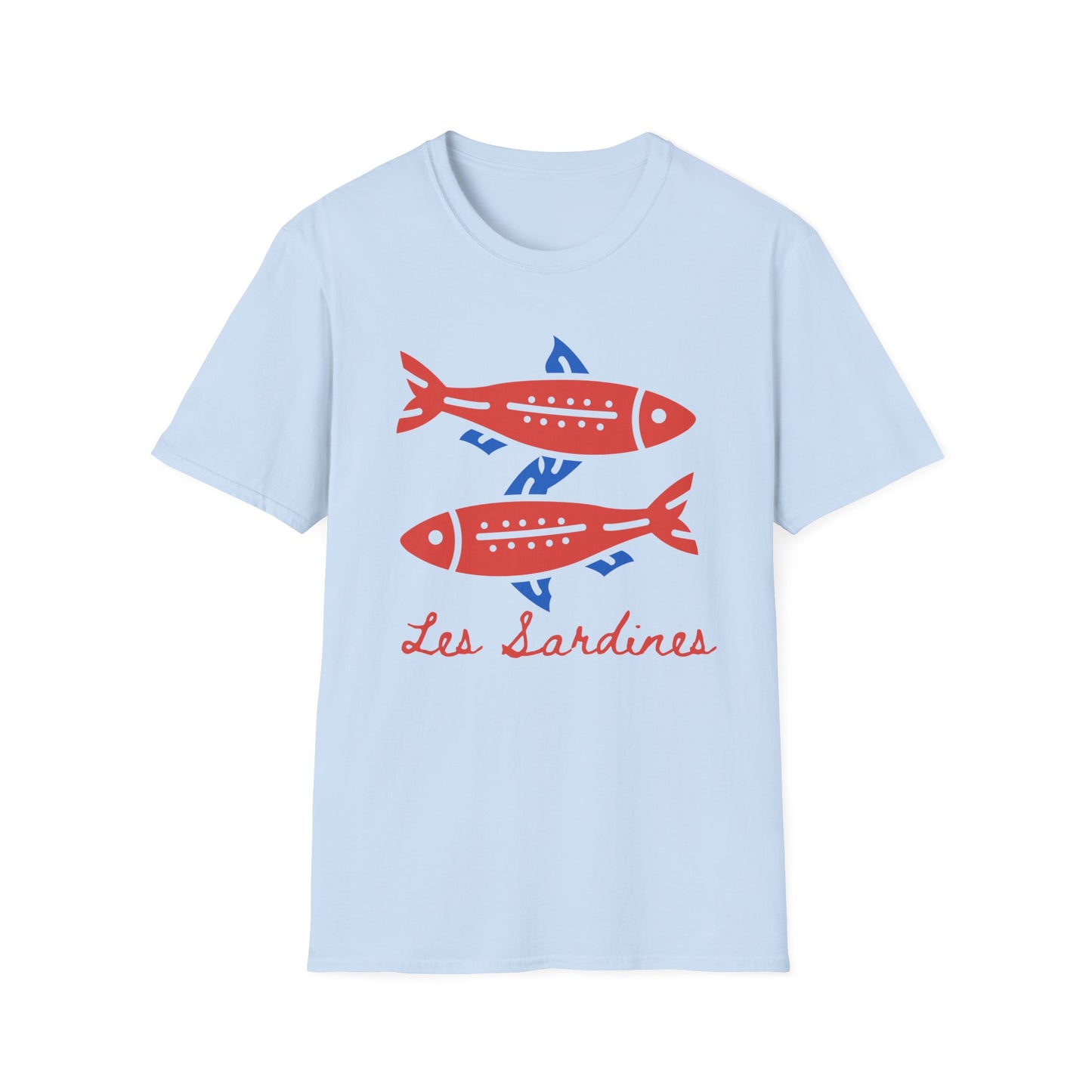 Les sardines Coastal beach Fisherman Aesthetic T-Shirt
