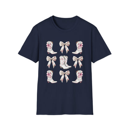 Cowgirl Pink Toile Bows T-Shirt