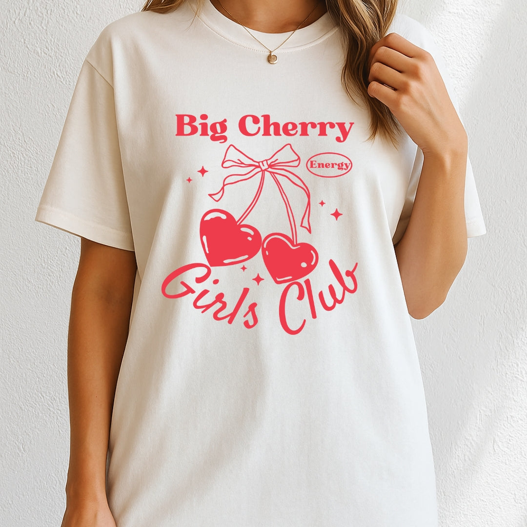 Big Cherry Energy Girls Club T-Shirt