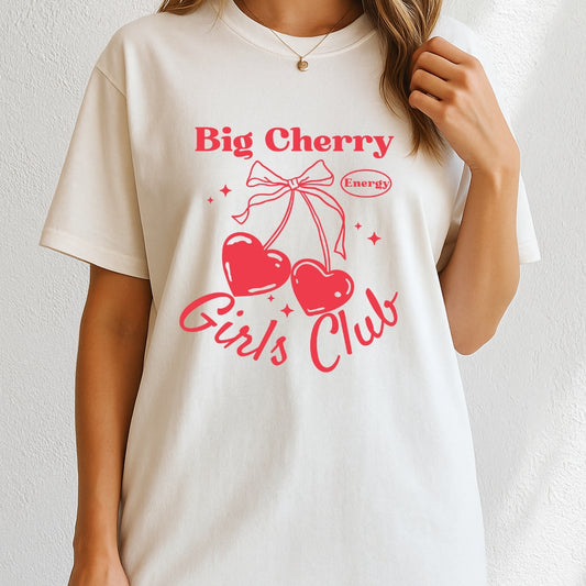 Big Cherry Energy Girls Club T-Shirt