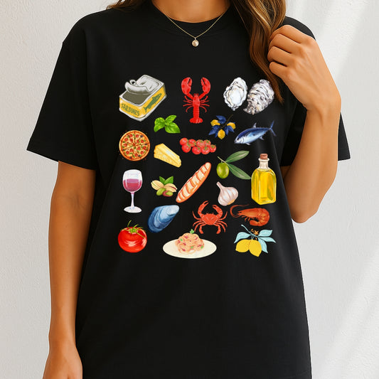 Italian summer Coastal Sardine T-Shirt