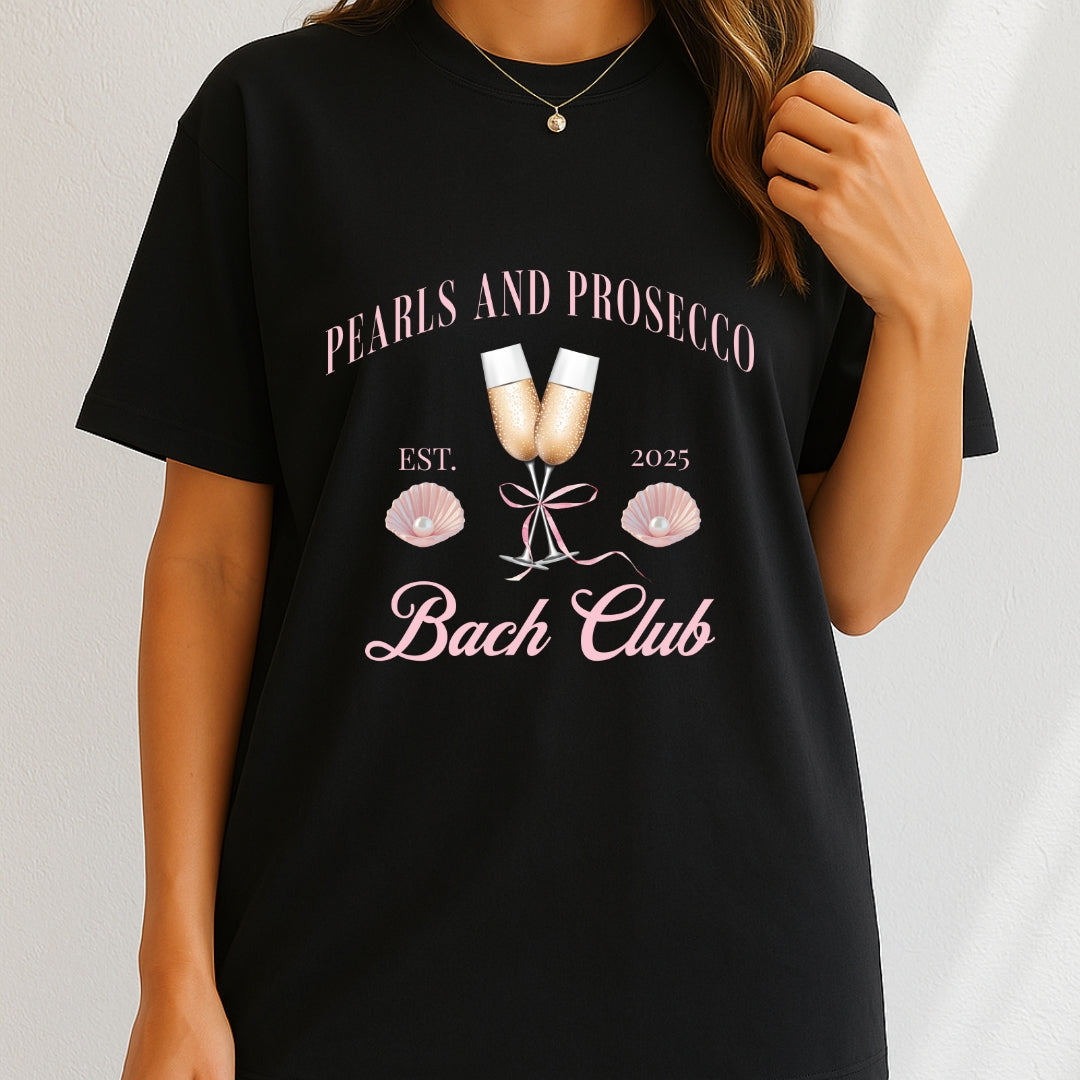 Pearl and Prosecco Bach Club 2025 T-Shirt